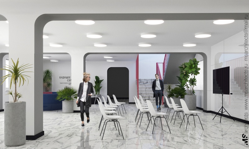 Дизайн интерьера учебного центра ПАО Ростелеком